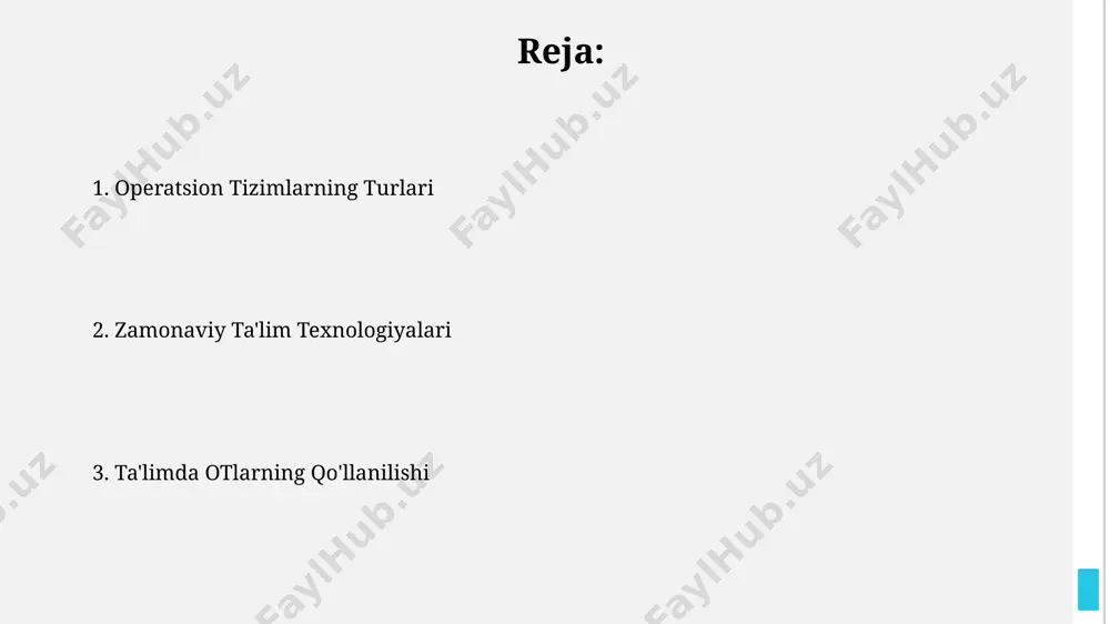 xil virtuallashtirish texnologiyalari, masalan, vmware yoki virtualbox, talabalarga turli operatsion tizimlar bilan ishlashni o'rganish imkoniyatini yaratadi. windows operatsion tizimidagi ta'lim dasturlarining ko'pchiligi 64-bit arxitekturasini qo'llab-quvvatlaydi, bu esa ko'proq xotira va tezroq ishlash imkoniyatini beradi. ta'limda sun'iy intellekt ta'limda sun'iy intellekt individual o'quv rejalari tuzishda yordam beradi, o'quvchilarning 70% gacha bilim darajasini aniqlash va ularga moslashtirilgan mashqlarni avtomatik ravishda tayyorlaydi. ai-powered platformalar orqali 5000 dan ortiq ta'lim resurslariga kirish imkoniyati yaratilib, o'quv jarayonini diversifikatsiya qilish va samaradorligini oshirish mumkin. onlayn o'qitish platformalari ba'zi onlayn o'qitish platformalari, foydalanuvchilarga individual o'rganish traektoriyalarini shakllantirish uchun, o'quv jarayonini 5 dan ortiq turdagi interaktiv vositalar bilan boyitadi. onlayn o'qitish platformalari, o'rtacha 20 dan ortiq talaba guruhlarini qo'llab-quvvatlash imkoniyatiga ega bo'lib, ularning o'zaro hamkorlik va real vaqtda aloqa o'rnatishini ta'minlaydi. ta'lim dasturlari va ilovlar ta'lim dasturlari, masalan, o'quv platformalari va lms (learning management system) tizimlari, o'quv jarayonini 30% ga samaradorligini oshirishga yordam beradi, bu esa 100 talabaga …
