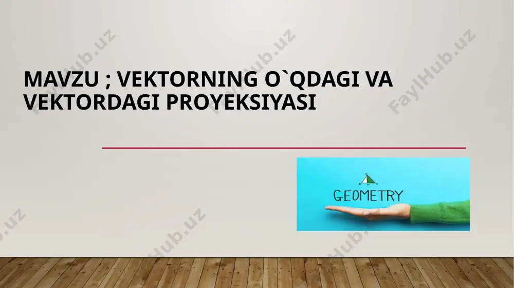 vektorning proektsiyalari - Page 2