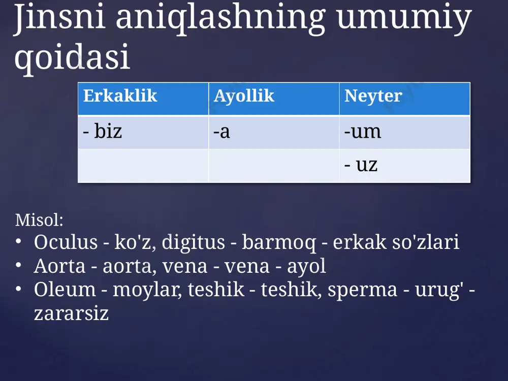 otlarning 3-turlanishi genus masculinum - Page 3