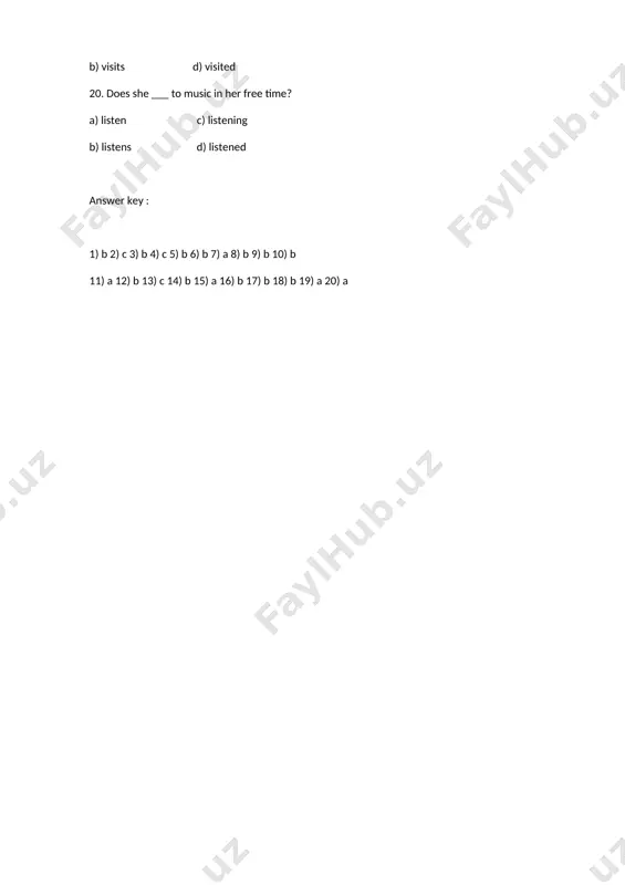 present simple test - Page 3