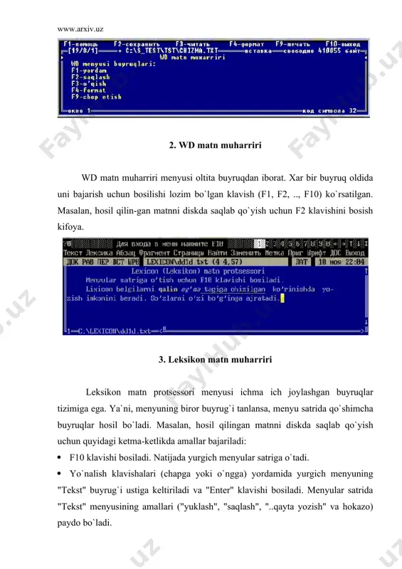 matn muharirlari bilan ishlash - Page 5