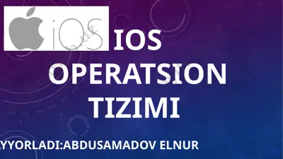 ios operatsion tizimi — PPTX
