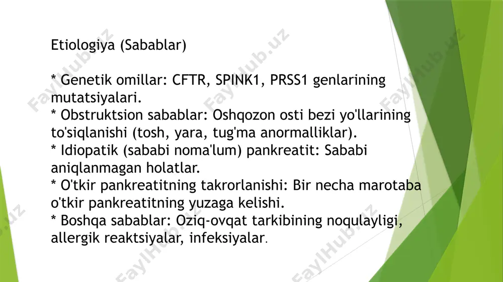 bolalarda uchraydigan surunkali pankreatit - Page 3