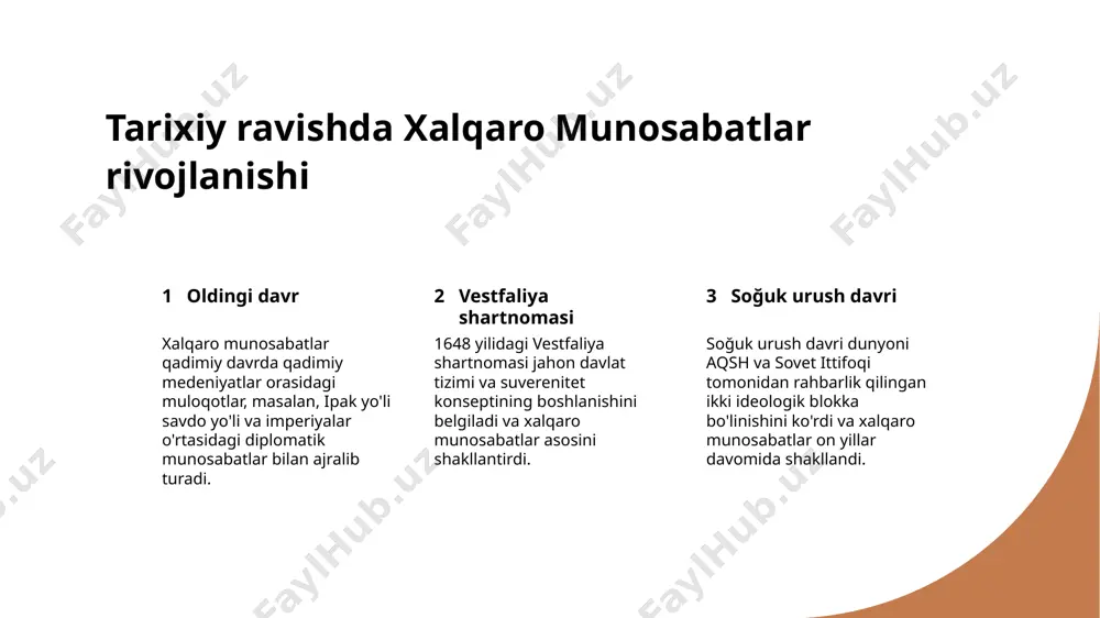 irlashgan millatlar tashkiloti va janob genva shartnomalari, global boshqaruvni va xalqaro huquqni shakllantiradi. egemenlik va yurisdiksiya davlat egasligi va yurisdiktsiya tushunchasi global boshqaruv va xalqaro huquqning yasash uchun huquqiy ramzlarini aniqlashda ahamiyatga ega. inson huquqlari va insoniyat huquqining qonuniy asoslari inson huquqlari shartnomalari va insoniyat huquqining qonunlari, masalan, inson huquqlari umumiy deklaratsiyasi va janubiy cenubiy konvensiyalari, global boshqaruvni va xalqaro huquqni shakllantirishda munozara hal qilish va bajarish xalqaro sud tuzilmalari va tribunallar kabi munosabatlar hal qilish mexanizmlari xalqaro qonunni amalga oshirish va global boshqaruvni saqlash uchun zarurdir. xalqaro munosabatlar tizimida kuch va diplomatiya xalqaro munosabatlar tizimida kuchning o'z vazifalari xalqaro munosabatlar tizimida, kuch harbiy kuch, iqtisodiy ta'sir va diplomatik imtiyoz ko'rsatilishi mumkin. diplomatiya foydalanish muammo hal qilish uchun diplomatiya mamlakatlar o'rtasidagi munosabatlarni muzokaralar, muzokaralar va tinch suhbat orqali hal etishda ahamiyatli rol o'ynaydi. quvvat va diplomatiya amaliyoti misolları eron nuklear kelishuv va kuba raketa krizisi xalqaro munosabatlar tizimini va diplomatiyani …