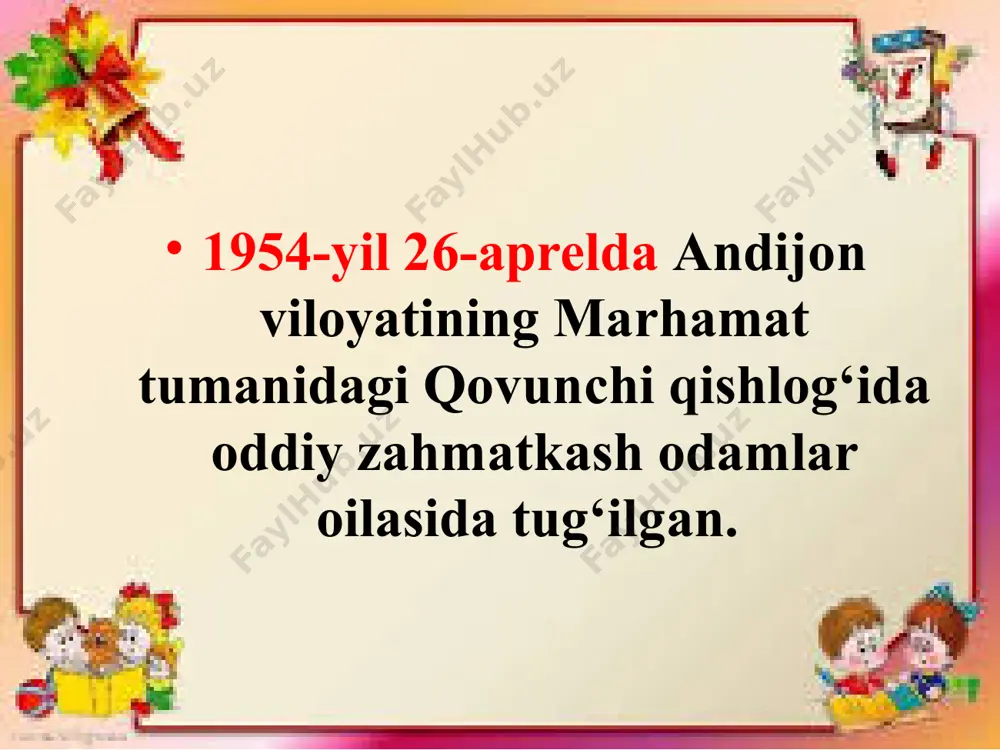 o‘g‘lonlaring bor. bag‘rim o‘rtar bir o‘y bahor ayyomlar, oy botgan yoqlarga termulib shomlar. aybin bilmay ketgan akmal ikromlar, fayzullodek mardi maydonlaring bor... biz baxtli bo‘lamiz mayli-da kimgadir yoqsa, yoqmasa, ularga qo‘shilib yig‘lasharmidik. biz baxtli bo‘lamiz, xudo xohlasa. xudo xohlamasa, uchrasharmidik... rayhon hidlaringni yo‘llarimga sep, kut meni har oqshom ko‘kka oy chiqqan. faqat yig‘lamagin, aybim nima deb, aybing — onang seni chiroyli tuqqan!.. tahsin, ta’rif, taskin. muhammad yusuf tez og‘izga tushdi. birorta shoir uningdek tez nom chiqarmagan, nomdor bo‘lmagan. said ahmad chinakam shoirning qalbida sohir qush doimo sayrab turadi, degan gapni ko‘p bora eshitgandik. o‘sha qush aynan muhammadjonning yuragida oshiyon qurganiga men astoydil ishonganman. uning ko‘zlari ham, chehrasi ham hamisha latif bir kuyni xonish qilganday edi. abdulla oripov muhammad yusuf omadli yigit edi. g‘aybulloh as-salomday zabardast olim, ulug‘ bir inson xonadoniga kuyov bo‘lishida men katta bir xislat ko‘raman. ular ruhan bir-birlariga juda yaqin insonlar edi. erkin vohidov bir arsloni o‘tdi o‘zbekning, …