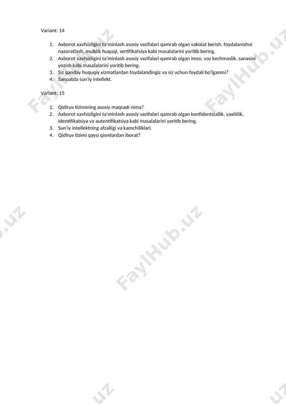 taqdimot savollari to‘plami (variantlar bo‘yicha) - Page 3