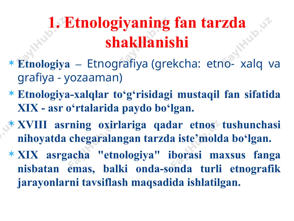 etnologiya fanida nimalar o‘rganiladi? - Page 5