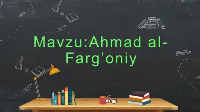 ahmad al-farg’oniy — PPTX