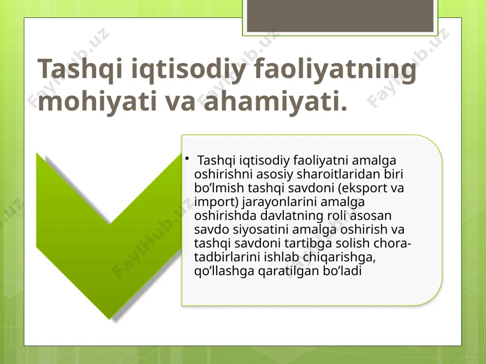 ar kuni”da tadbirkorlar va keng jamoatchilik vakillariga bojxona qonunchiligiga oid yangiliklar, tadbirkorlar uchun yaratilayotgan qulay shart-sharoitlar hamda berilayotgan imtiyozlar tushuntirilmoqda. yuklarni vaqtinchalik olib kirish (olib chiqish) tartibi to`g`risida. o’zbekiston respublikasi vazirlar mahkamasining 2013-yil 13-apreldagi “o’zbekiston respublikasida tovarlar va transport vositalarini vaqtinchalik chetdan olib kelish (chetga olib chiqish) shartlari to‘g‘risida”gi 106-son qarori bilan “tovarlar va transport vositalarini yuk bojxona deklaratsiyasi rasmiylashtirmasdan vaqtinchalik chetdan olib kelish (chetga olib chiqish) qoidalaritasdiqlangan. mazkur qoidalarga ko‘ra yuk bojxona deklaratsiyasi rasmiylashtirmasdan va bojxona to‘lovlari to‘lamasdan o’zbekiston respublikasining bojxona hududiga vaqtinchalik chetdan olib kelinadigan va o’zbekiston respublikasi hududidan vaqtinchalik chetga olib chiqiladigan tovarlar qatorida “transport vositalari, ularga ehtiyot qismlar, butlovchi buyumlar va transport asbob-uskunalari, shuningdek, o’zbekiston respublikasi hududiga va o’zbekiston respublikasi hududidan yo‘lovchilar va yuklarni xalqaro tashuvlarda foydalaniladigan konteynerlar, poddonlar va ko‘p martalab foydalaniladigan idishlar va upakovkalarning boshqa turlari” ham sanab o‘tilgan. bunda yuqorida ko‘rsatilgan transport vositalari xorijiy davlatda ro‘yxatdan o‘tkazilgan bo‘lishi kerak. 10 o’zbekiston respublikasida ro‘yxatdan …