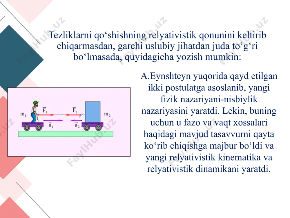 nisbiylik nazariyasi. harakatning nisbiyligi - Page 5