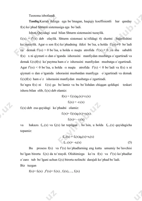 shturm teoremasi - Page 5