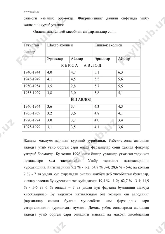 итларни хисобга олган холда, масалага янгича ёндашишни талаб килади. чунки, бир томондан, социализм даврида бунёд этилган ижтимоий – иктисодий муносабатлар, тушунчалар емирилиб, эскириб бормокда. куплари хозирга келиб яроксиз булиб колди. иккинчи томондан, янги ижтимоий иктисодий муносабатларга асосланган ижтимоий карашлар хали тула шакллангани йук. юкоридаги фикрлардан шуни англаш мумкинки, ёшлар билан боглик булган барча муаммоларни илмий-амалий жихатдан урганувчи ёшлар социологиясининг жамият хаётидаги ахамияти накадар катта. ёшлар социологияси xx асрнинг 20-йилларида олмонияда, акшда ва францияда шаклланди. 1928 йилда к. мангеймнинг «авлод муаммоси» асари босилиб чикди. бу асар ёшларнинг социологик муаммолари илмий асосда урганадиган дастлабки асарларидан эди. xx асрнинг 60-йилларидан ёшлар муаммоларини тахлил килишга ва ечишга каратилган куплаб чоп этила бошлади. олмонияда ёшлар мияси буйича г. шельскийнинг «скептик авлод» (1957), ф. тенбрукнинг «ёшлар ва жамият» (1962) венадаги социологик институт директори л. розенмайрнинг «эмпирик социал тадкикот буйича кулланма» (1969), америка социологи д. кемпоелнинг «социализация буйича спаровчник» (1969) америка социологи с. эйзенштаднинг «авлоддан авлодга» (1966) …
