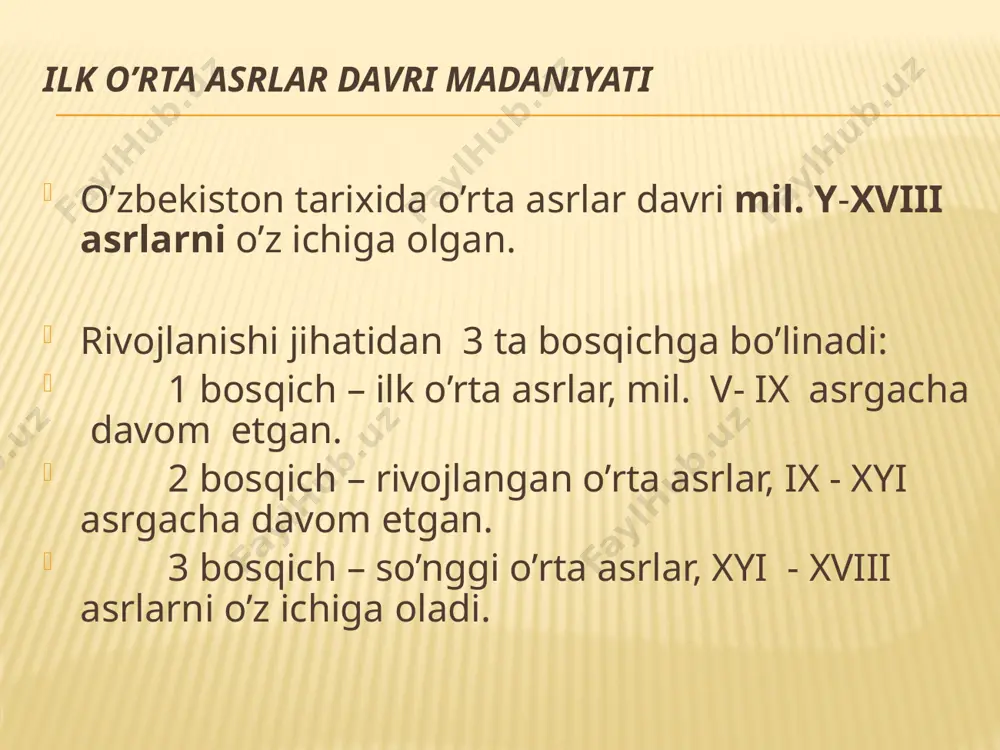 , xristianlik, rim imperiyasining davlat diniga aylandi. hindistonda braxmanizm, u induzm deyilgan. shimoliy hindiston, o‘rta osiyo va xitoyda buddizm keng rivojlandi. worlds together,worlds apart. w.w. norton.& company. new york. london. 2011, p.306 thus, the period 300–600 ce saw the emergence of three great cultural units in afro-eurasia, each defined in eligious terms: christianity in the mediterranean and southwest asia, brahmanism in south asia, and buddhism in east asia. they illustrated the ways in which peoples were converging under larger religious tents, while also becoming more distinct. universal religions, whether christian or buddhist, and universal codes of behavior, such as the brahmanic laws of manu, gave people a new way to define themselves and their loyalties. shimoli-sharqiy hindistonda buddistlarning yirik ibodatxonalari bo‘lgan. ularda 10 mingga yaqin o‘quvchilar ta’lim olgan. janubi-sharqiy hindistonda esa, 100 ga yaqin kichik ibodatxonalar bo‘lib, ularda ham 10 mingga yaqin monarxlar bo‘lgan. ularda diniy ta’limot, dunyo tuzilishi nazariyasi, …
