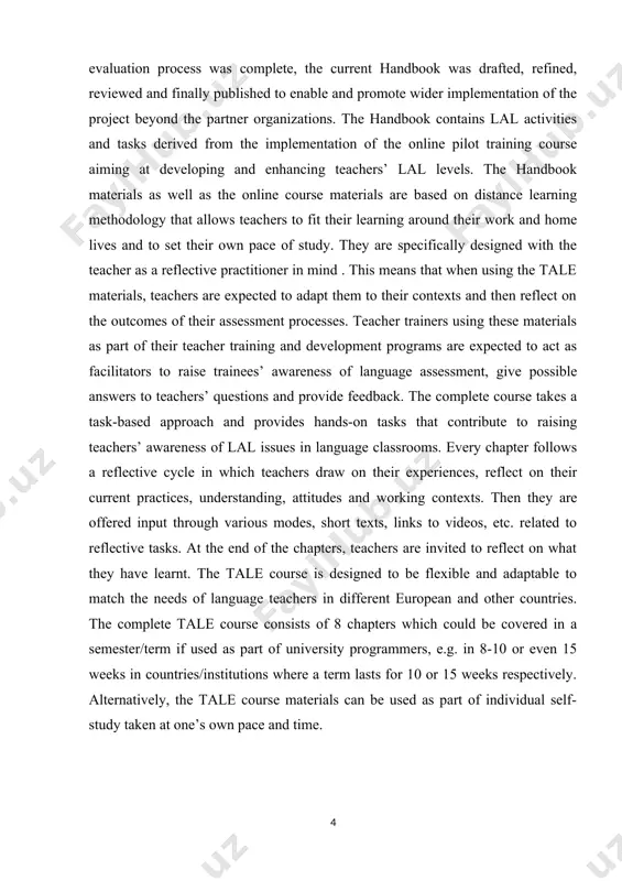 ce to assessment traditions, and the emulation of what other teachers conducted to conform to group norms. it was also observed that as the teachers did not receive proper pre-service and in-service assessment training, their assessment knowledge was low. moreover, it was found that the assessment component of teacher training programs remained peripheral and did not help equip teachers with assessment-related theoretical knowledge and practical skills. finally, the assessment quality in these schools was found to be low and assessment was taken as a formal requirement to grade students. in the final part of the paper, some suggestions for effective assessment are put forward. [1: alderson, j. c. & hamp-lyons, l. (1996). toefl preparation courses: a study of washback. language testing;-963p.] the demand for efficient language assessment, one of the widespread issues in language education, is on the rise. . the power of assessment on education programs has started to …