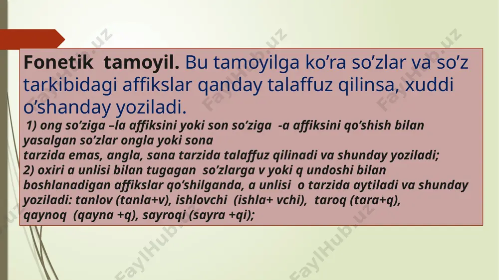 orfografiya qoidalarini o‘rganish taqdimoti - Page 4