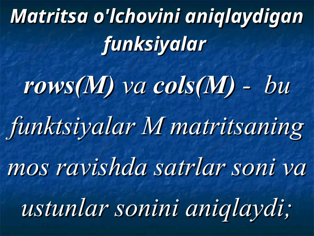 matritsalarga oid funksiyalar - Page 4