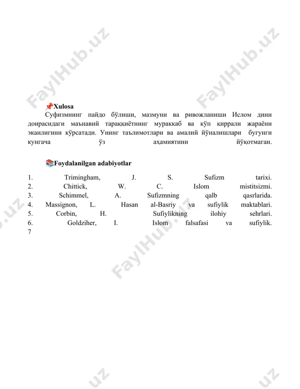 tasavvufning kelib chiqishi, mazmuni va rivoji - Page 5