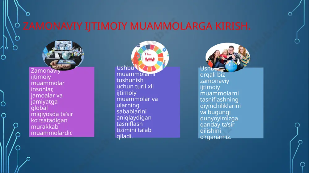 qilishga emas, balki muammoga oshiq bo'ling. albert eynshteyn aytganidek: “agar muammoni hal qilish uchun menda bir soat vaqtim bo‘lsa, men 55 daqiqa muammo haqida o‘ylashga, besh daqiqa esa yechimlar haqida o‘ylashga sarflagan bo‘lardim”. buning aksi ko'pincha ijtimoiy sohada - qisman bizning an'anaviy moliyalashtirish mexanizmlarimiz tufayli. ammo bu o'zgarmoqda va ijtimoiy soha mutaxassislari sifatida biz eng maqbul echimlarga erishishimiz uchun to'g'ri savollar berishimiz kerak. bundan tashqari, muammoga e'tibor qaratish orqali biz vaziyat yoki ehtiyoj o'zgarganda yechimni o'zgartirishimiz mumkin. pastdan yuqoriga qurish. muammoni o'rganayotganda, yechimni ishlab chiqishda siz xizmat ko'rsatadiganlarni jalb qilish juda muhimdir. bu "asosiy sabablarga" erishish va uzoq davom etadigan echimlarni ishlab chiqishning eng samarali usuli. ko'proq g'oyalar uchun biz qashshoqlik haqidagi taxminlarimiz hayotga qanday xalaqit berishi haqida bilish uchun qashshoqlikdan chiqish ko'prigi kabi o'ylantiruvchi kitoblarni o'qishni taklif qilamiz. xulosa biz xulosa qilib shuni aytimiz kerakki dunyo qancha taraqqiy etib borgani sari muammolar xam shuncha murakkablashib ko’payib boraveradi. biz muammolarni …