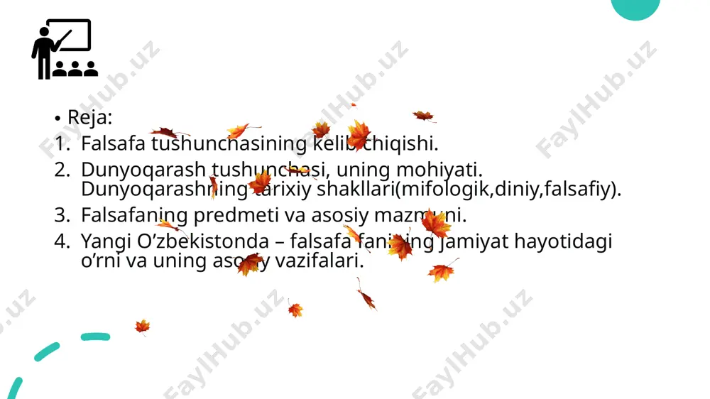 ” degan ma’nolarni ham anglatgan. ushbu so‘z fukidid, suqrot va boshqa antik madaniyat vakillari tomonidan xuddi shunday ma’noda qo‘llangan. usha davrda endigina shakllanib kelayotgan nazariy fikrning ifodasi falsafiy tafakkur olamni yaxlit va bir butun holda tushunish mujassamiga aylangan edi. qadimgi yunonistonda «filosofiya» atamasini dastlab, matematika fani orqali barchamizga yaxshi ma’lum bo‘lgan, buyuk alloma pifagor ishlatgan. yevropa madaniyatiga esa, u buyuk yunon faylasufi aflotun asarlari orqali kirib kelgan. filosof so‘zini, yuqorida aytganimizdek ilk bor buyuk matematik va mutafakkir pifagor qo‘llagan. bu tushunchaning ma’nosini u olimpiya o‘yinlari misolida quyidagicha tushuntirib bergan: anjumanga keladigan bir guruh kishilar bellashish, kuch sinashish, ya’ni o‘zi va o‘zligini namoyon etish uchun, ikkinchi bir guruh – savdo-sotiq qilish, boyligini ko‘paytirish uchun, uchinchisi esa, o‘yindan ma’naviy oziq olish, haqiqatni bilish va aniqlashni maqsad qilib oladi. ana shu uchinchi guruhga mansub kishilar, pifagor talqiniga ko‘ra, faylasuflar edi. bu, bir qarashda, oddiy va jo‘n misolga o‘xshaydi. ammo uning ma’nosi nihoyatda teran. …