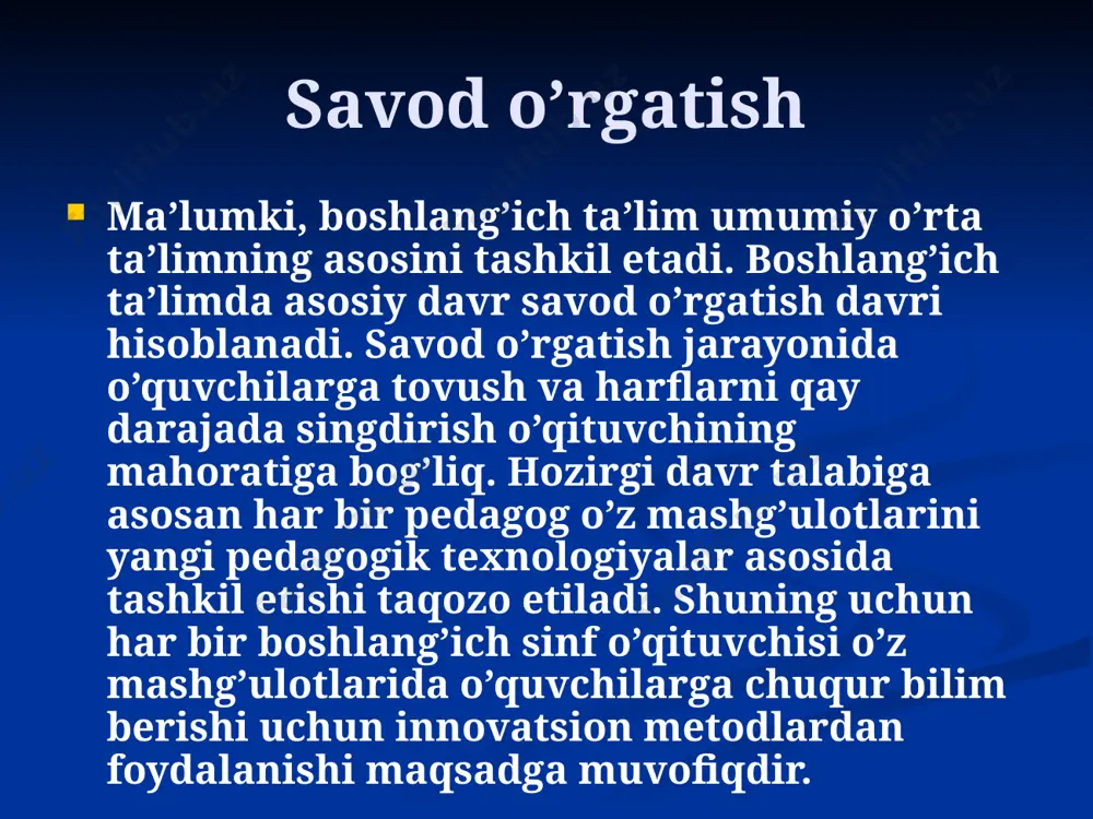 boskichlarini, xar bir yoshning psixologik xusuiyatlarini o`rganadi. yosh psixologiyasining asoslarini bilmay turib, ta'lim va tarbiyaning xеch qanday nazariy xamda amaliy masalalarini muvaffakiyatli xal qilib bo`lmaydi. bolalar va yoshlar pеdagogika bilan pеdagogik-psixologiya o`rtasida yana xam mustaxkam va ajralmas aloka bordir. bolalar va yoshlarning maktabdagi xamda boshka ta'lim tarbiya muassalaridagi faoliyat va xatti xarakatlarning aniq turlarini o`rganuvchi pеdagogik psixologiya ikki fanning, ya'ni psixologiya va pеdagogika fanlarining tutashgan joyidan urin olgandir. pеdagogik psixologiya maktabda bilimlarni, kunikma va malakalarni egallash konuniyatlarini o`rganadi. ta'lim mеtodlarining psixologik jihati pеdagogik psixologiya ta'lim tarbiya ta'siri bilan o`quvchilar psixikasida sodir bo`ladigan o`zgarishlarnixam o`rganadi. bundan tashkari, u o`quv matеriallarining o`quvchilarga mos kеlishi, turli ta'lim mеtodlarining psixologik jixatdan samaradorligi, darsliklar, uo`quv kurollari, asbob uskunalar va maktab ishlarining rеjimiga nisbatan bo`lgan psixologik talablar kabi muammolarning xammasini xam pеdagogik psixologiya o`rganadi. o`quvchilarning o`z-o`zini tarbiyalashning psixolingvistik asoslari pеdagogik psixologiya shu bilan birga o`quvchilar shaxsining tarkib topshi jarayonini, bu jarayonning umumiy konuniyatlarini va individual farqlarini, …