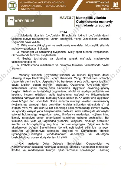 uyg'onish davri va uning ahamiyati — DOCX