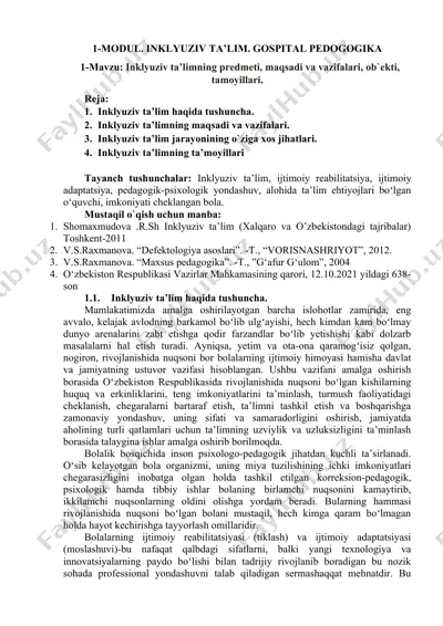 inklyuziv ta'lim — DOC