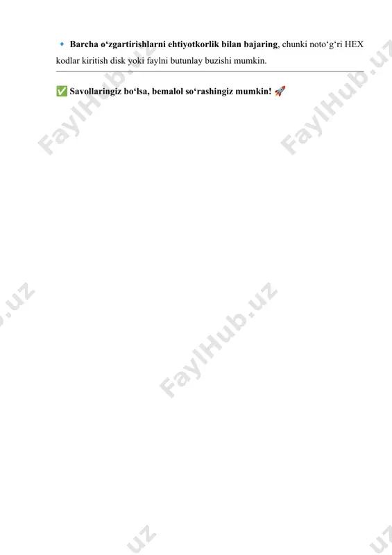 hex-editorlar – ma’lumotlarni tiklash uchun - Page 4