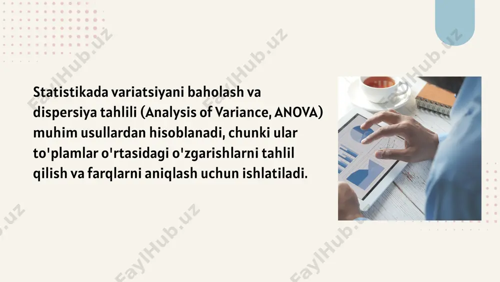 statistikada variatsiyani baholash usullari va dispersion tahlil asoslari - Page 3