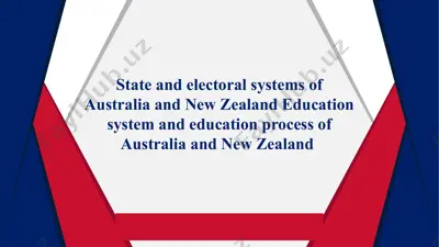state and electoral systems of australia and new zealand education system — PPTX