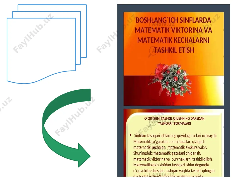 matematik ertaliklar (kechalar) ommaviy tadbirlarni boshlang'ich sinflarda tashkil etish - Page 4