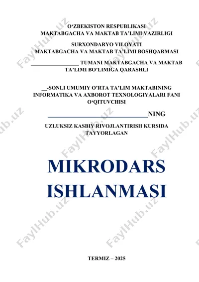 informatika va axborot texnologiyalar fanini o’qitishda smart ilovalardan foydalanish — DOCX