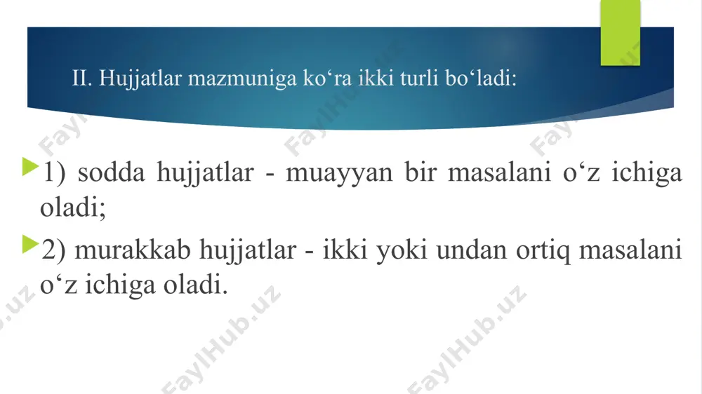 hujjatlarning tasniflanishi - Page 5