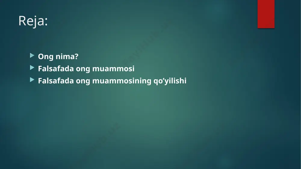 falsafada ong muammosi - Page 2