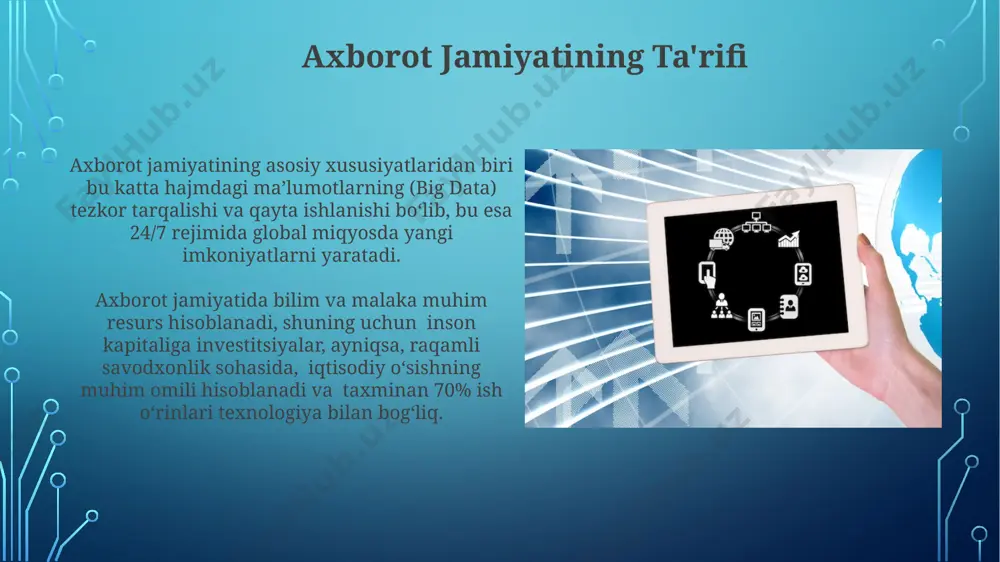 axborotlashgan jamiyat va uning xususiyatlari - Page 5