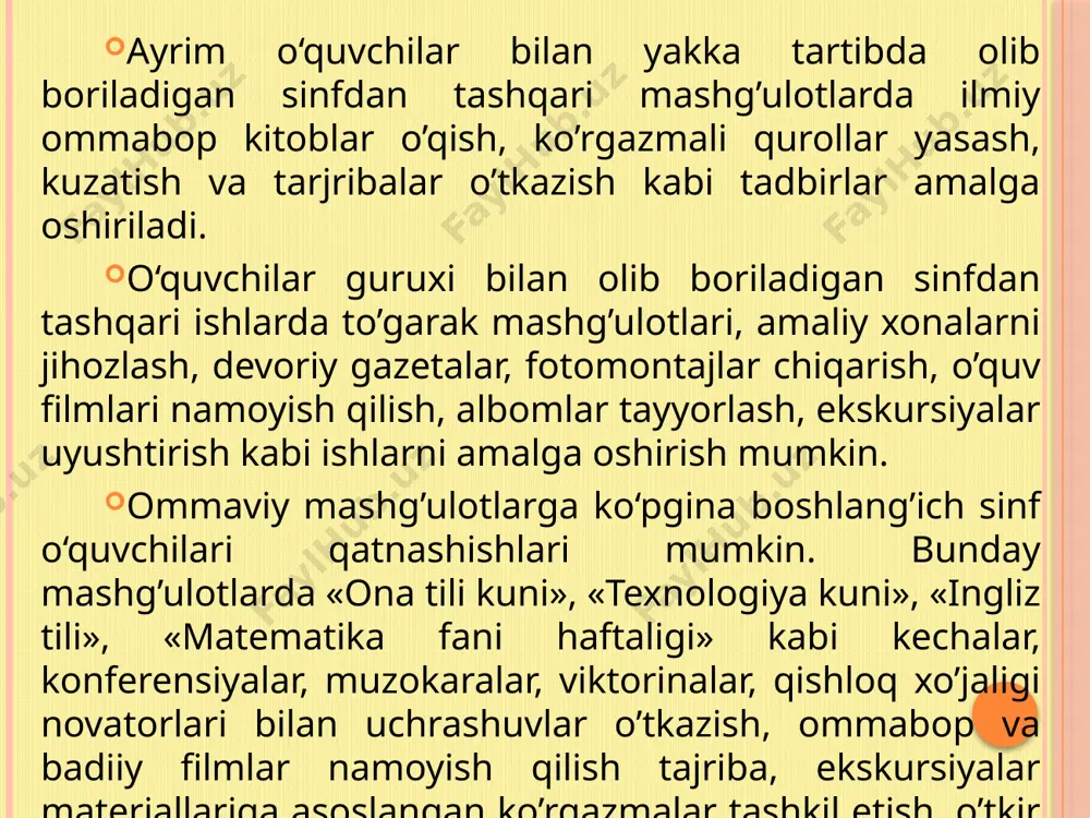 texnologiya fanidan sinfdan tashqari ishlar - Page 5