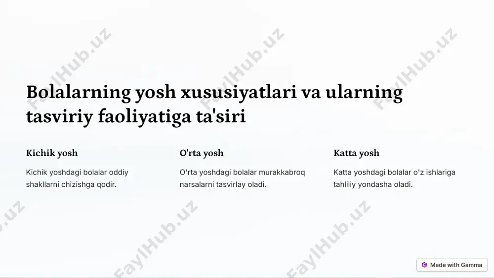 tevarak atrofni tasvirlash asosida bolalarning tasviriy faoliyati - Page 3