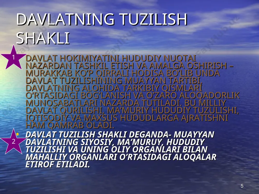 davlat tuzulishi shakli - Page 5