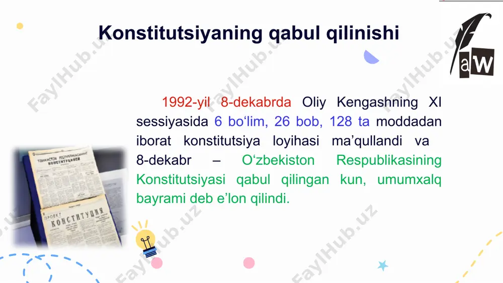 konstitutsiyaning qabul qilinishi - Page 5