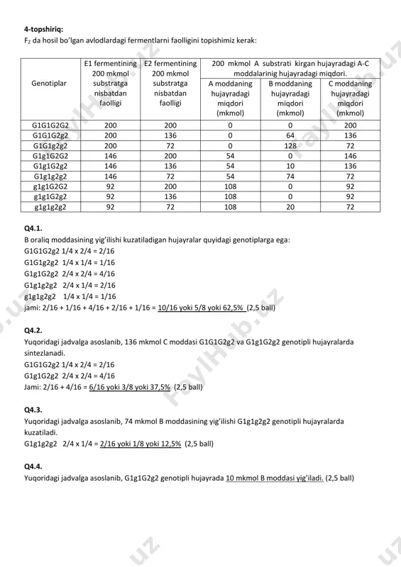 mutatsiyalar va genetik - Page 4