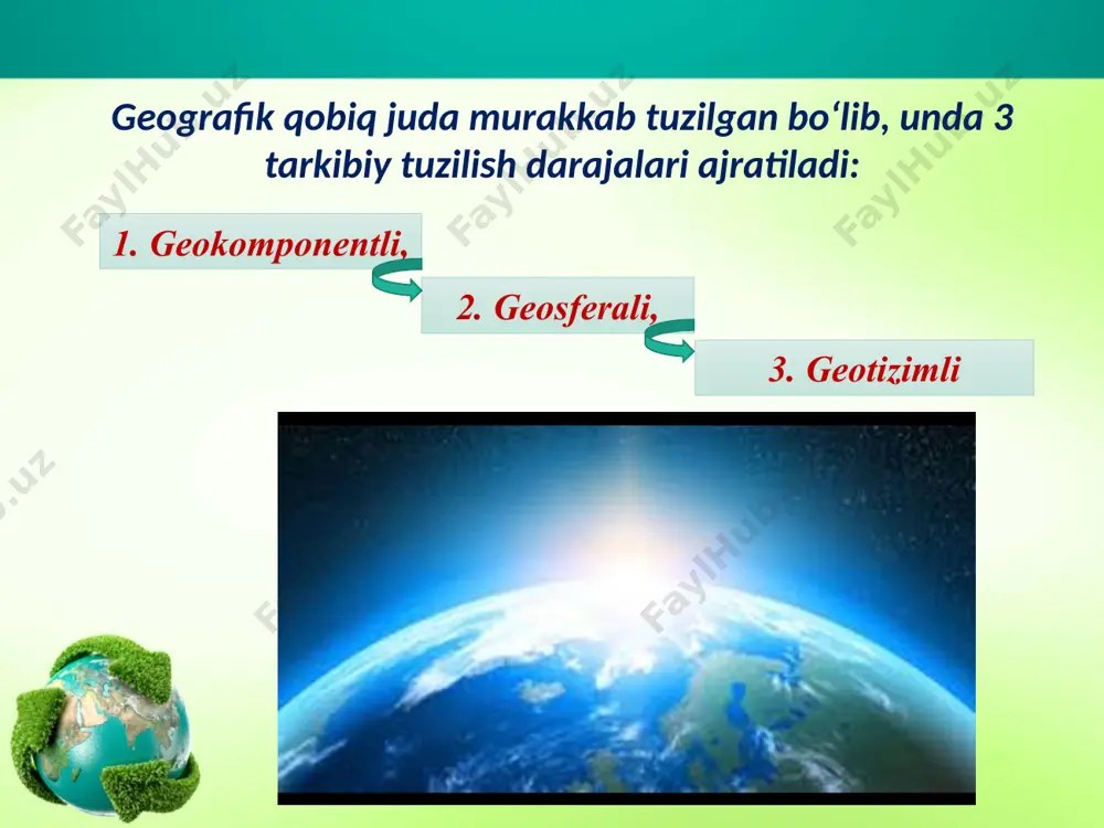 geografik qobiq va uning umumiy qonuniyatlari. 10 - sinf - Page 4