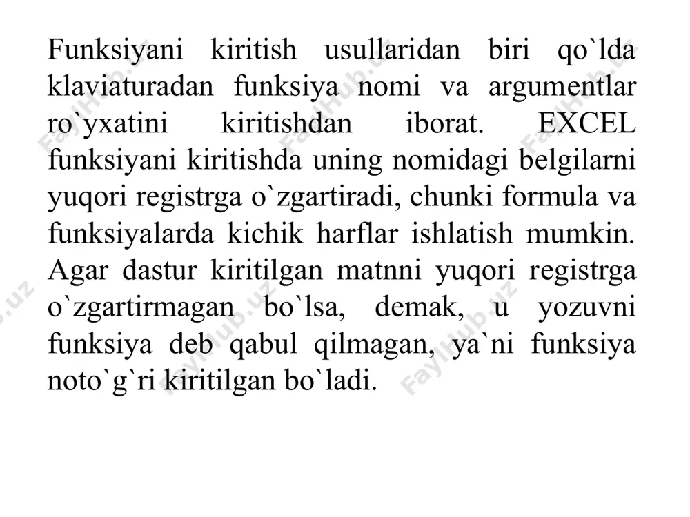 ms excel dasturida funksiyalardan foydalanish - Page 5