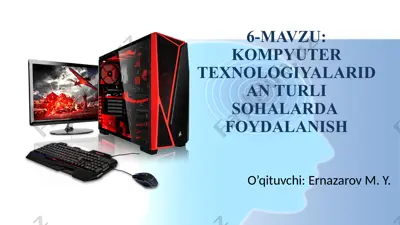avtomatlashtirilgan loyihalash tizimlari (alt) — PPTX