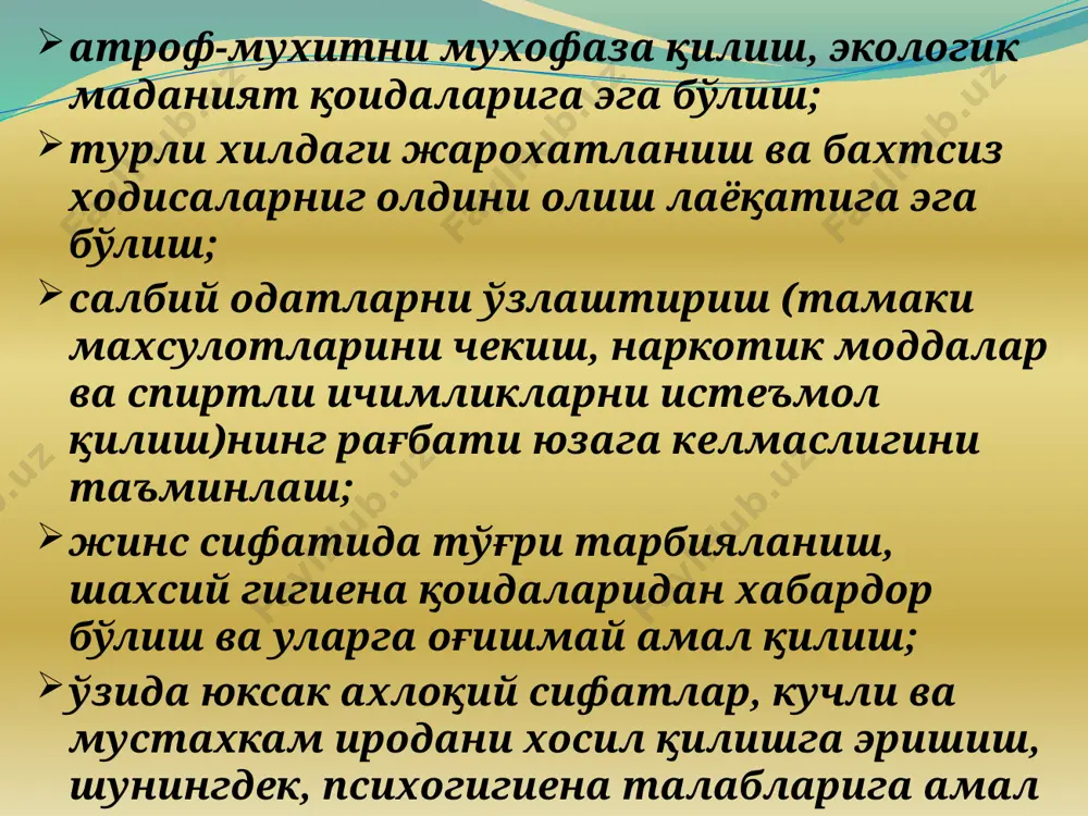 соғлом турмуш тарзи асослари тушунчаларини шакллантириш - Page 5