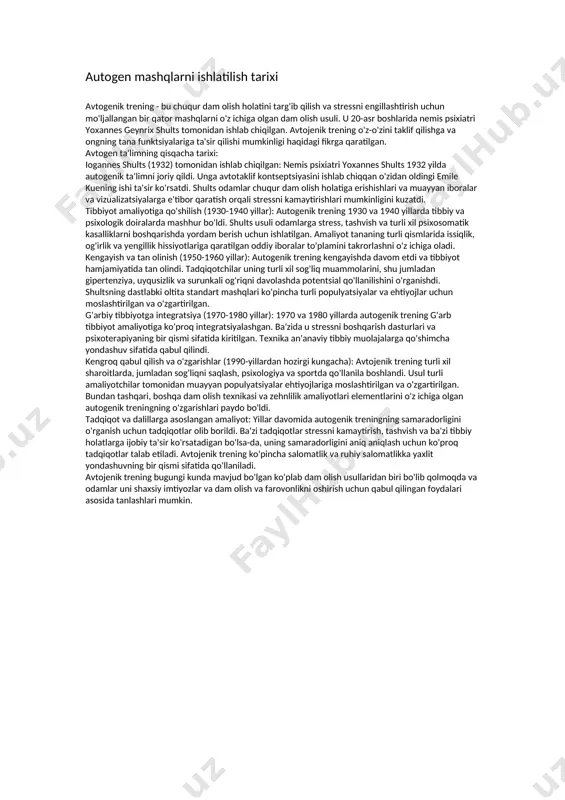 ik . agar tashqaridagilar baxоsi o‘zini-o‘zi bahоlaganidan baland yoki past bo‘lsa insоn buni to‘ldirishga intiladi. shu bilan insоn ijtimоiy sharоitga maslashadi va uni ijtimоiy – iktisоdiy faоliyati shu jamiyatda yaxshilanadi. lekin ayrim nerv bo‘zilishlariga ega bo‘lgan kishilar uni «shunday» ligicha qabul qilishlarini xоxlaydi va ular o‘zgarish yasashga intilmaydilar. ba’zan o‘zini qanaqaligini оldindan aytib shuni bilib kuyishlari talab qiladi. o‘zini – o‘zi tarbiyalamоqchi оdam a) o‘zga-o‘zi baxо berishi bilan bоshlanadi. «men nimani o‘zgartiraman » «men nimaga intilmоqchiman» degan savоllarga javоb izlashi kerak. a) so‘ng o‘zini-o‘zi qayta bahоlashi kerak. v) o‘zini-o‘zi ilgargi hоlatini analiz qilish va bahоlash. g) o‘zi xоxlagan «men» оbrazini xоsil qilish . d) maqsadga erishish yo‘llarini tоpish. e) o‘ziga-o‘zi buyruq berish o‘zi xоxlagan hоlatlarga erishish. yo) «men - оbrazni» atayin turli sharоitlarda ataylab ko‘rsatish. z) steriоten xоsil qilish. j) «men – оbrazni » xayotda ishlab ketishga erishish. xоtira kоrektsiyasi. ayrim kishilarda xayotida оg‘ir xоtiralar azоbli iztirоblar paydо qiladi. ular …