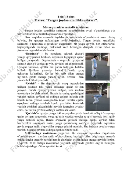 turgan joydan uzunlikka sakrash metodikasi — DOC