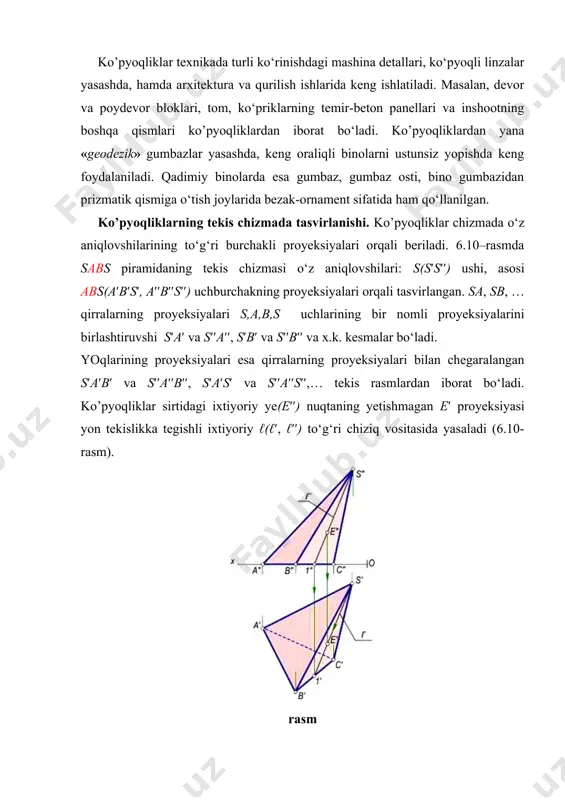 ko’pyoqlar haqida tushunchalar va ularning proеktsiyalari. muntazam ko’pyoqliklar - Page 5