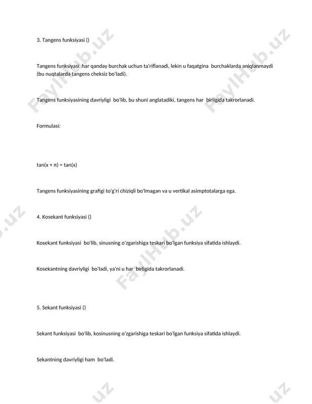 trigonometrik funksiyalar davriyligi - Page 2