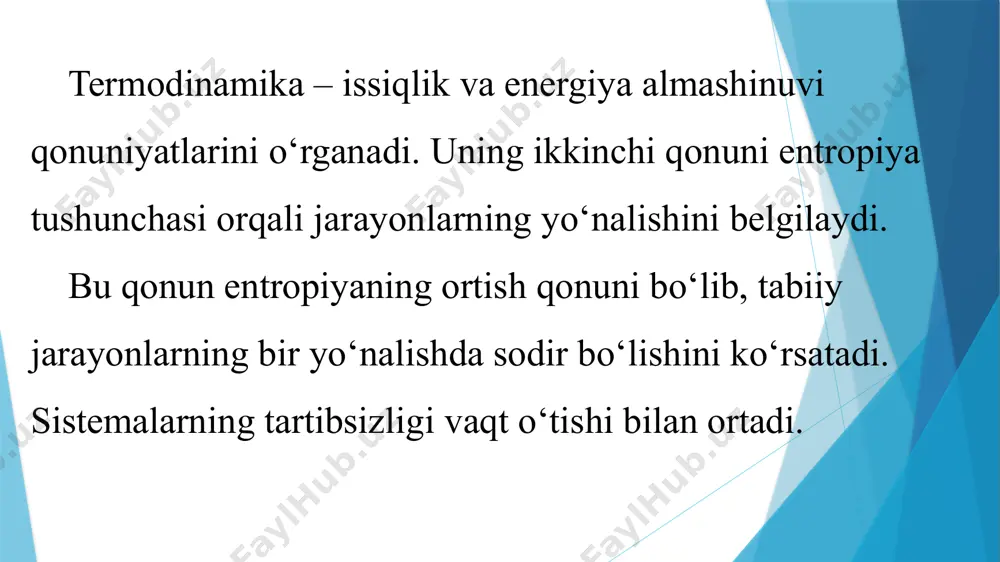termodinamikaning ikkinchi qonuni - Page 4