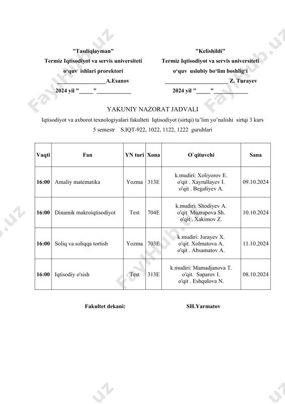 yakuniy nazorat jadvali - Page 3