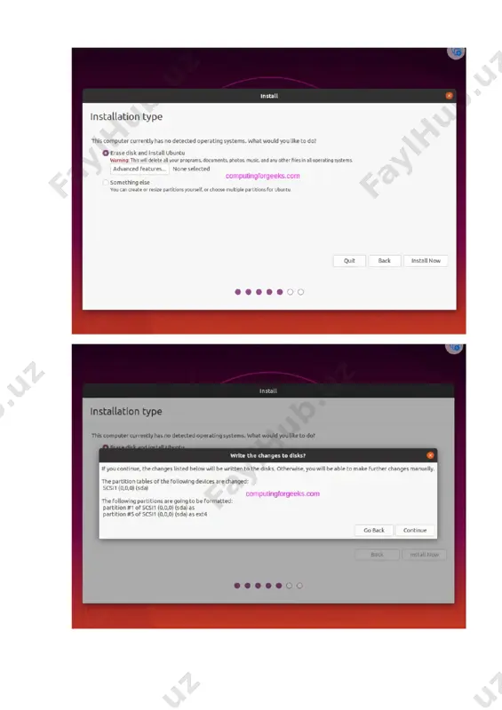 ubuntu operatsion tizimni o’rnatish - Page 3